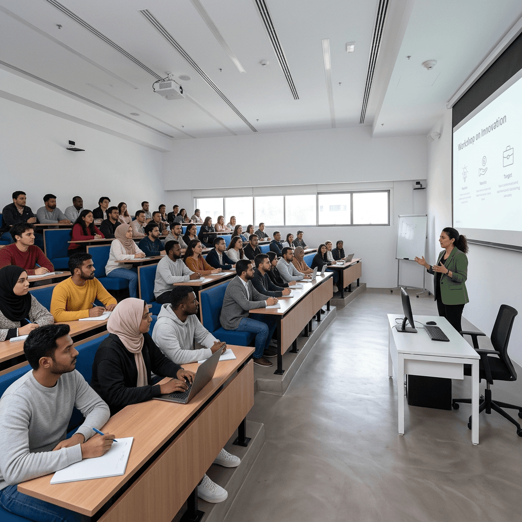 SEE Venues Hybrid Auditorium — broadcast-equipped space for blended in-person and remote audiences in Dubai